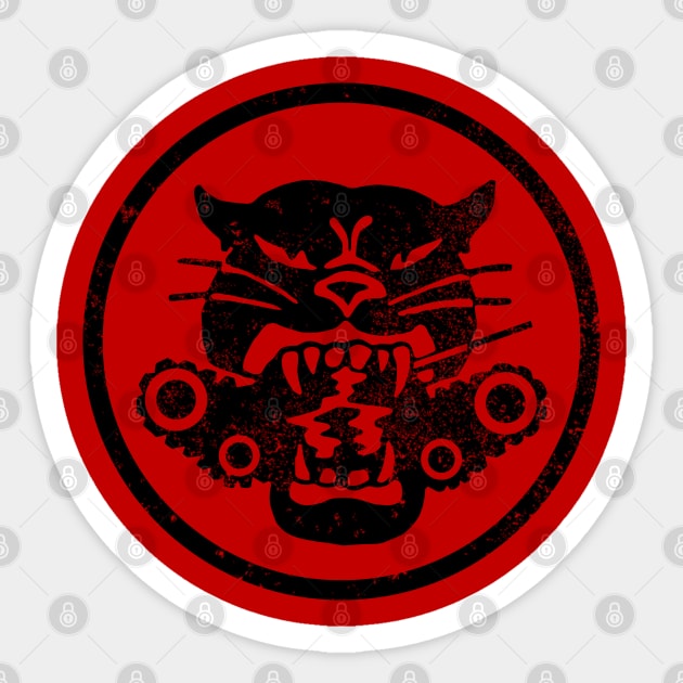 Tank Destroyer Patch (distressed) Sticker by TCP
